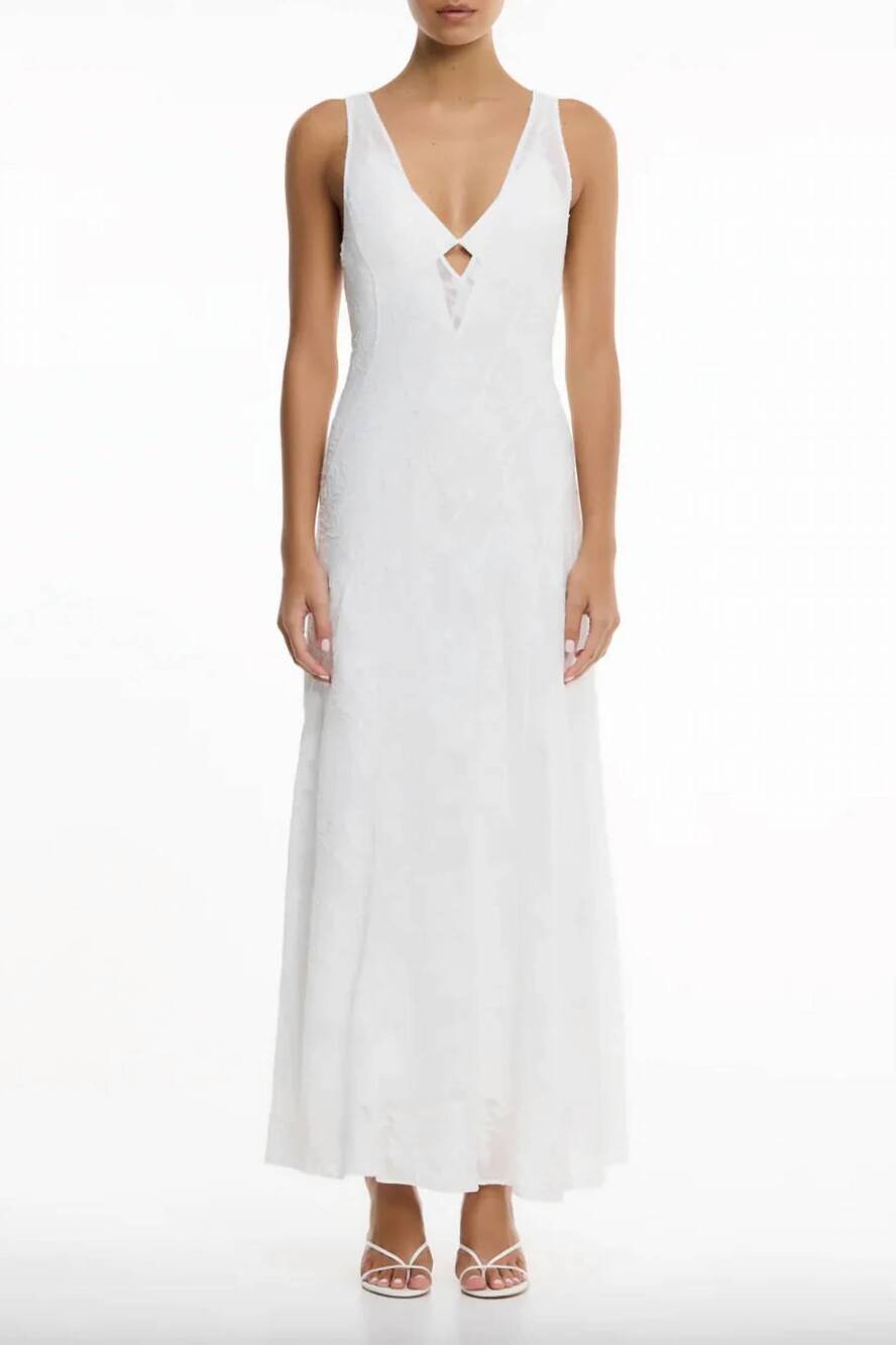 NEW SIGNIFICANT OTHER pola maxi dress in ivory
